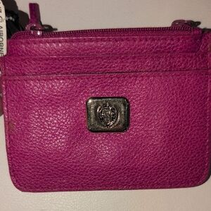 Liz Claiborne Fuchsia Leather Wallet